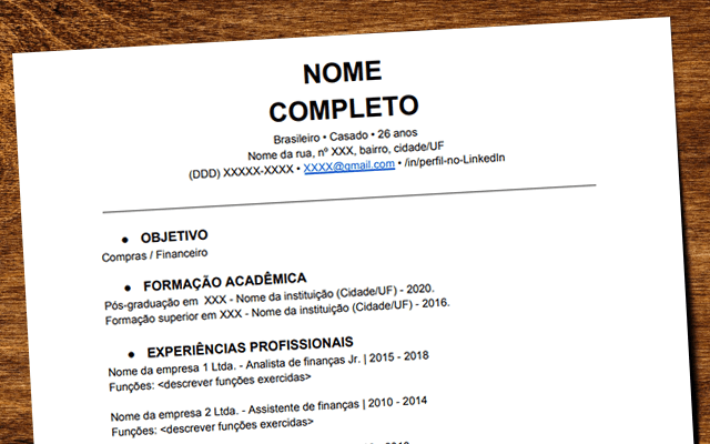 Currículo para primeiro emprego: o que não pode faltar