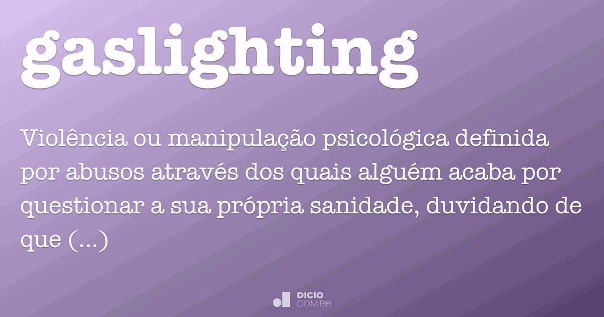 gaslighting manipulação psicológica
