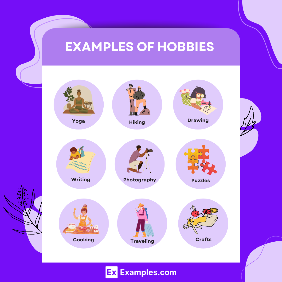 hobbies criativos versus hobbies de atividade física