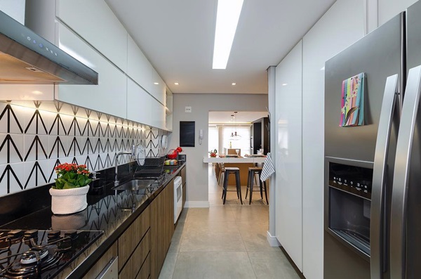 iluminação de LED vs halógena para cozinha