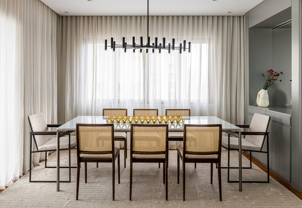 iluminação sala de jantar