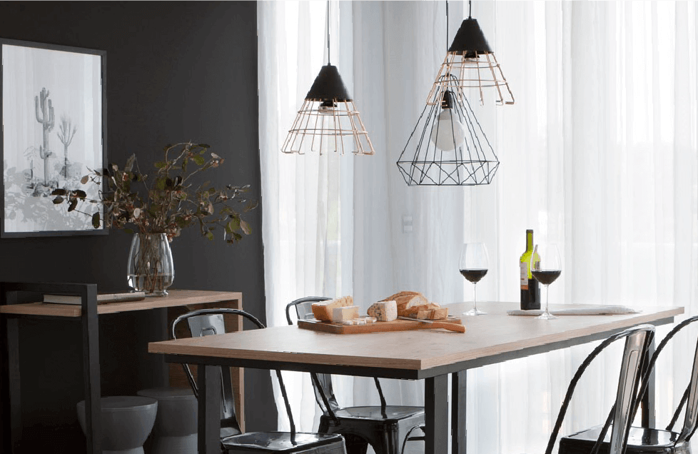 iluminação sala de jantar