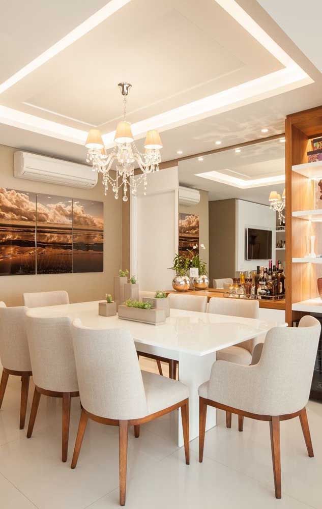 iluminação sala de jantar