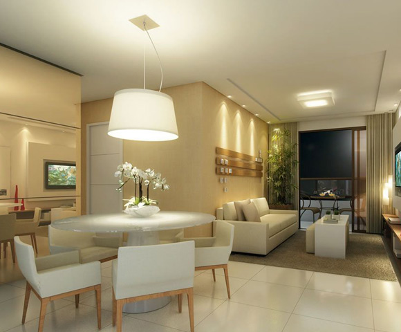 iluminação sala de jantar