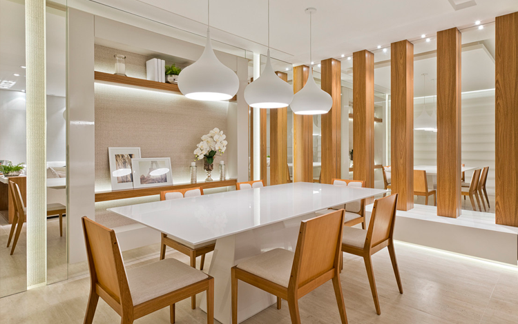 iluminação sala de jantar