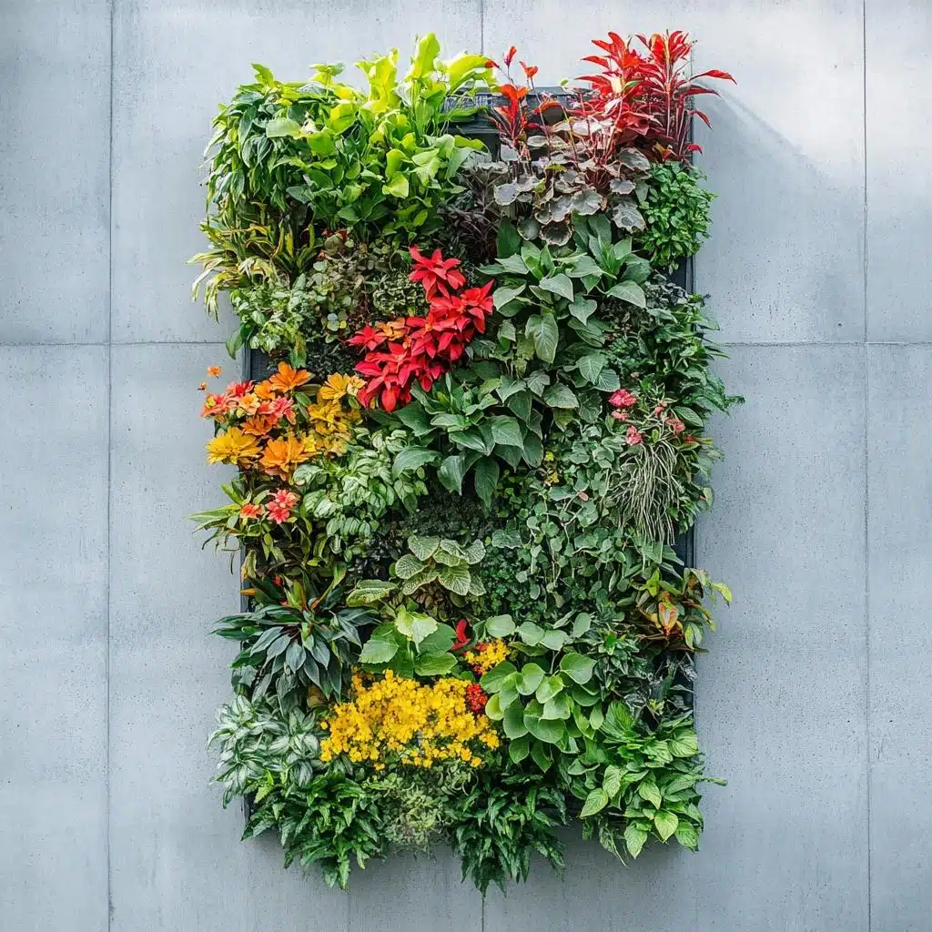 jardim vertical natural vs artificial qual escolher