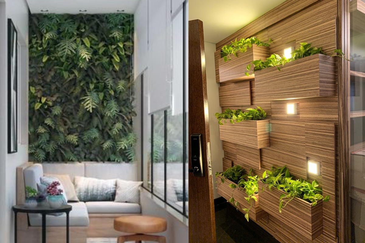 jardim vertical natural vs artificial qual escolher