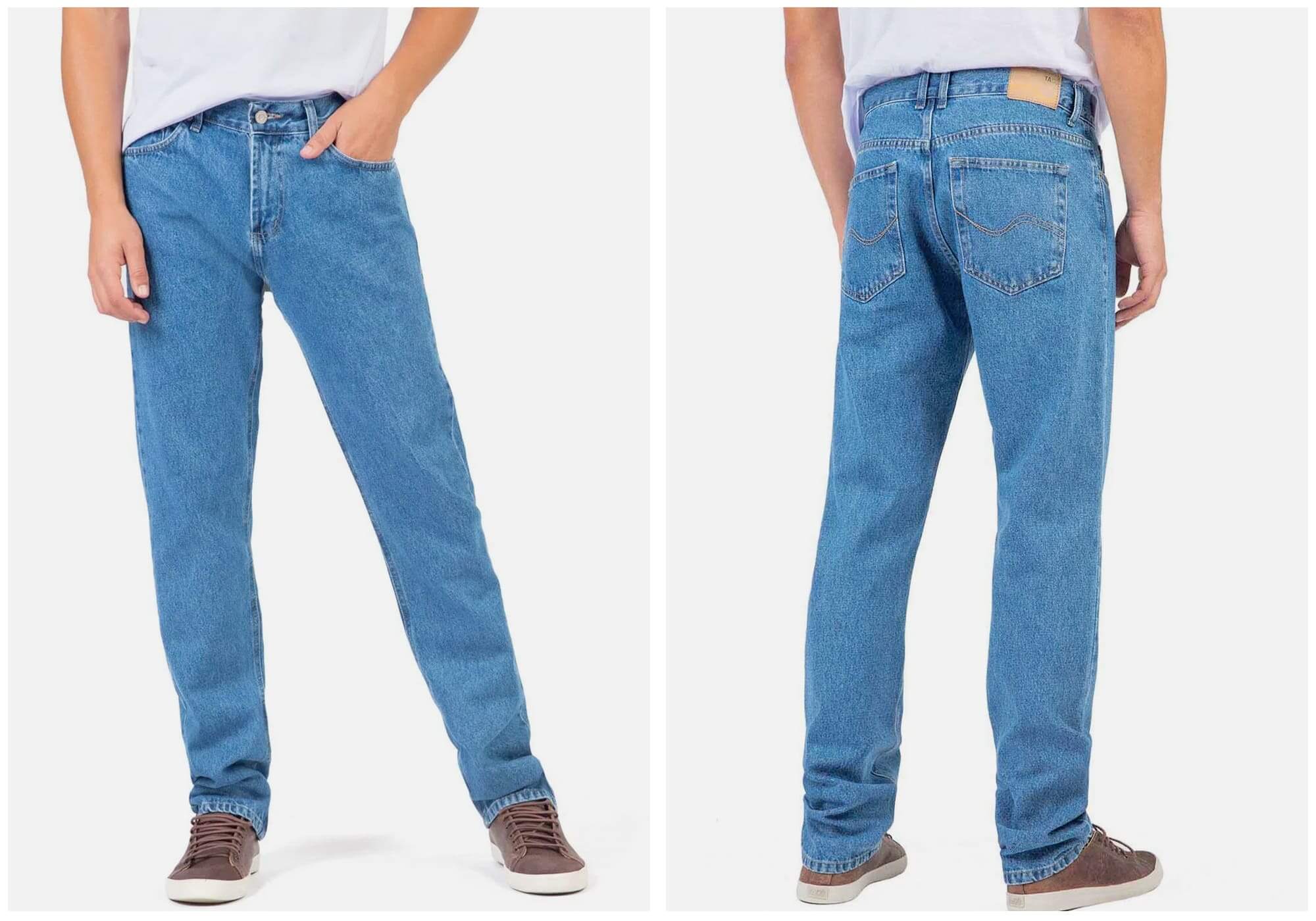 Guia Completo dos Cortes de Calça Jeans Masculina: Reta