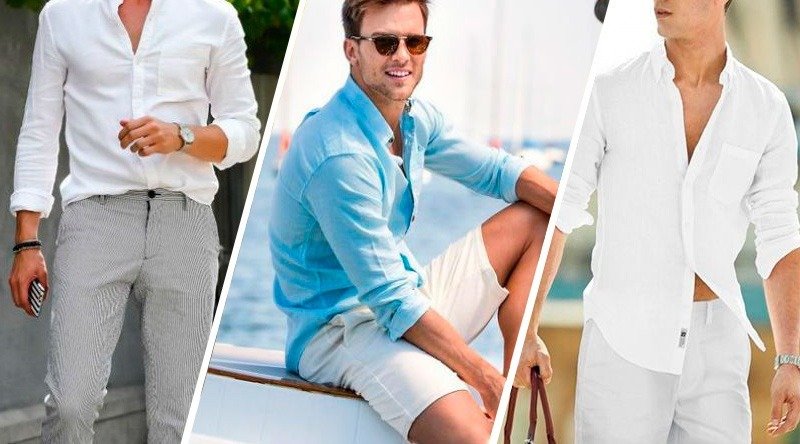 bermuda de linho masculina para praia