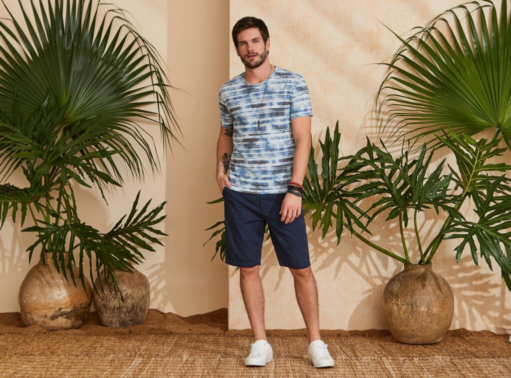 tecidos naturais moda masculina