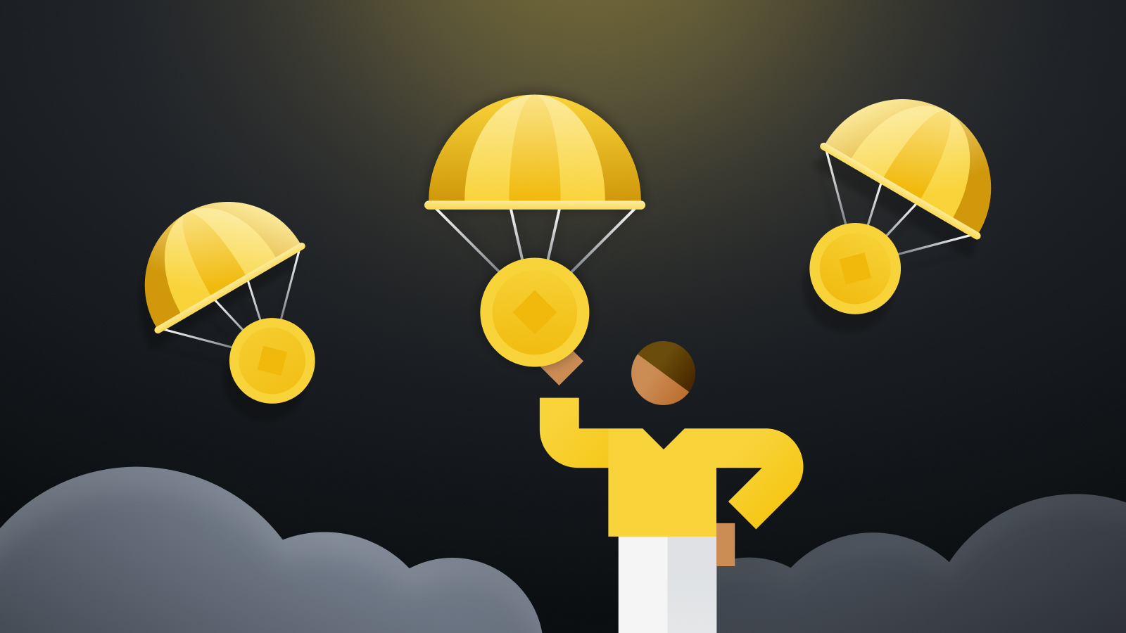 distribuição gratuita de criptomoedas