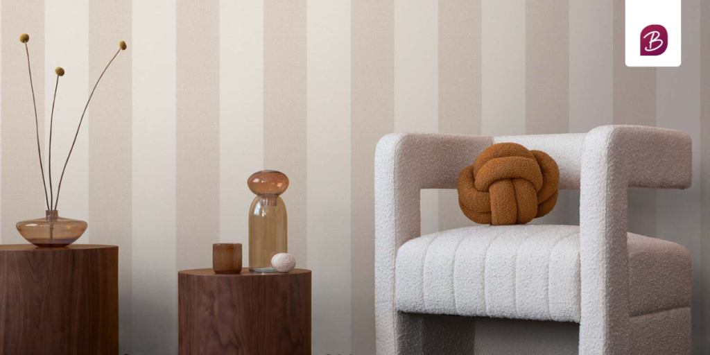 ideias de papel de parede para sala pequena