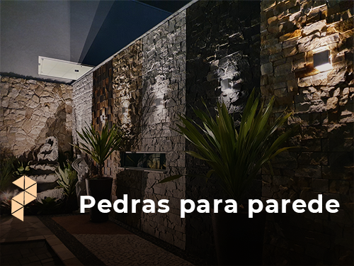 ideias de parede de pedra para sala de estar