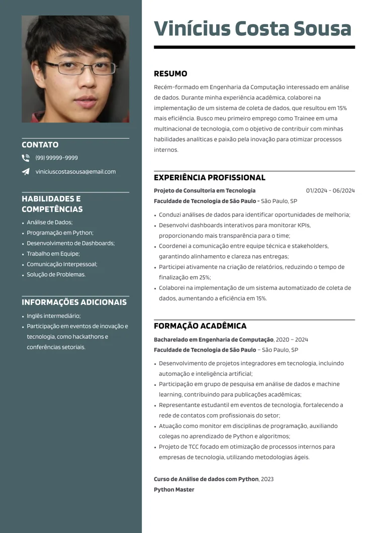 primeiro currículo como fazer