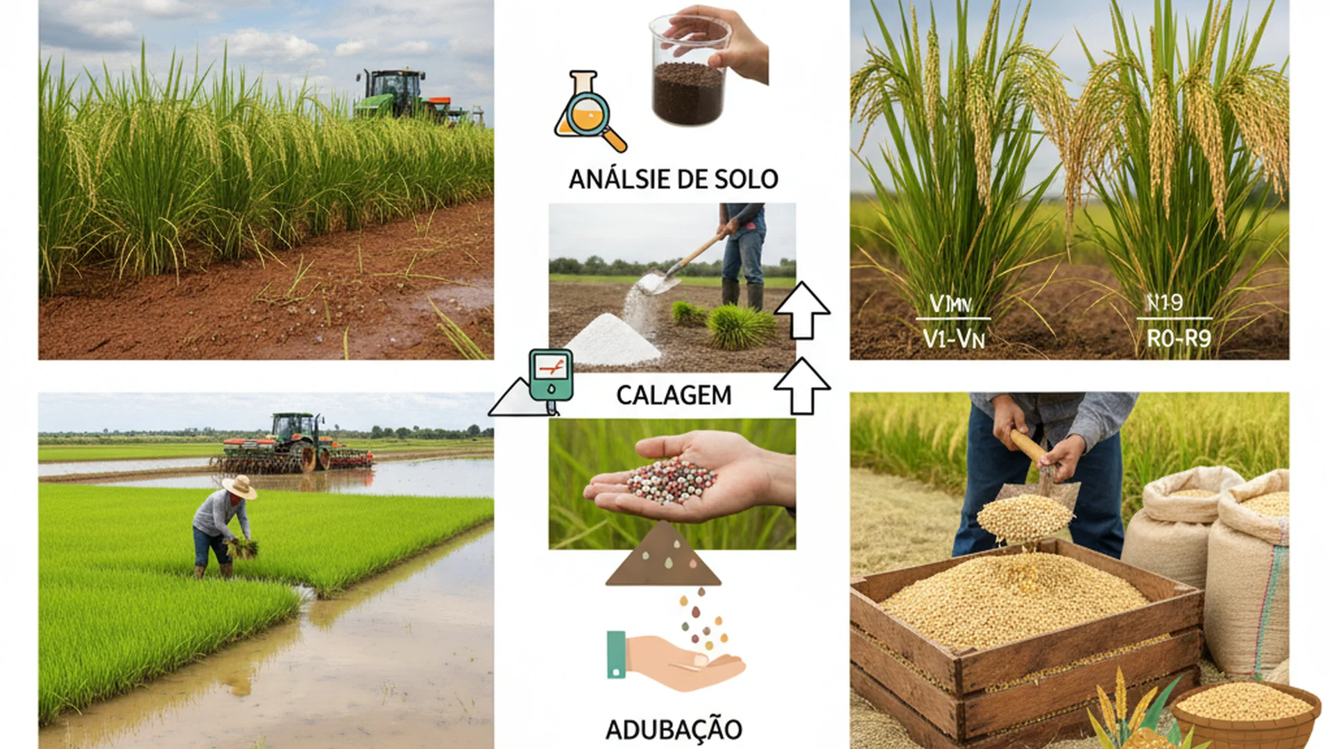 dicas para aumentar a produtividade do arroz