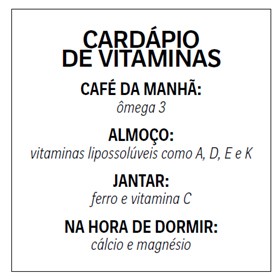 qual o melhor horário para tomar vitaminas