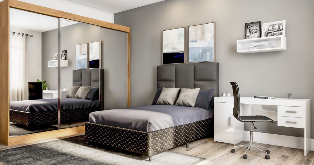quarto de solteiro feminino