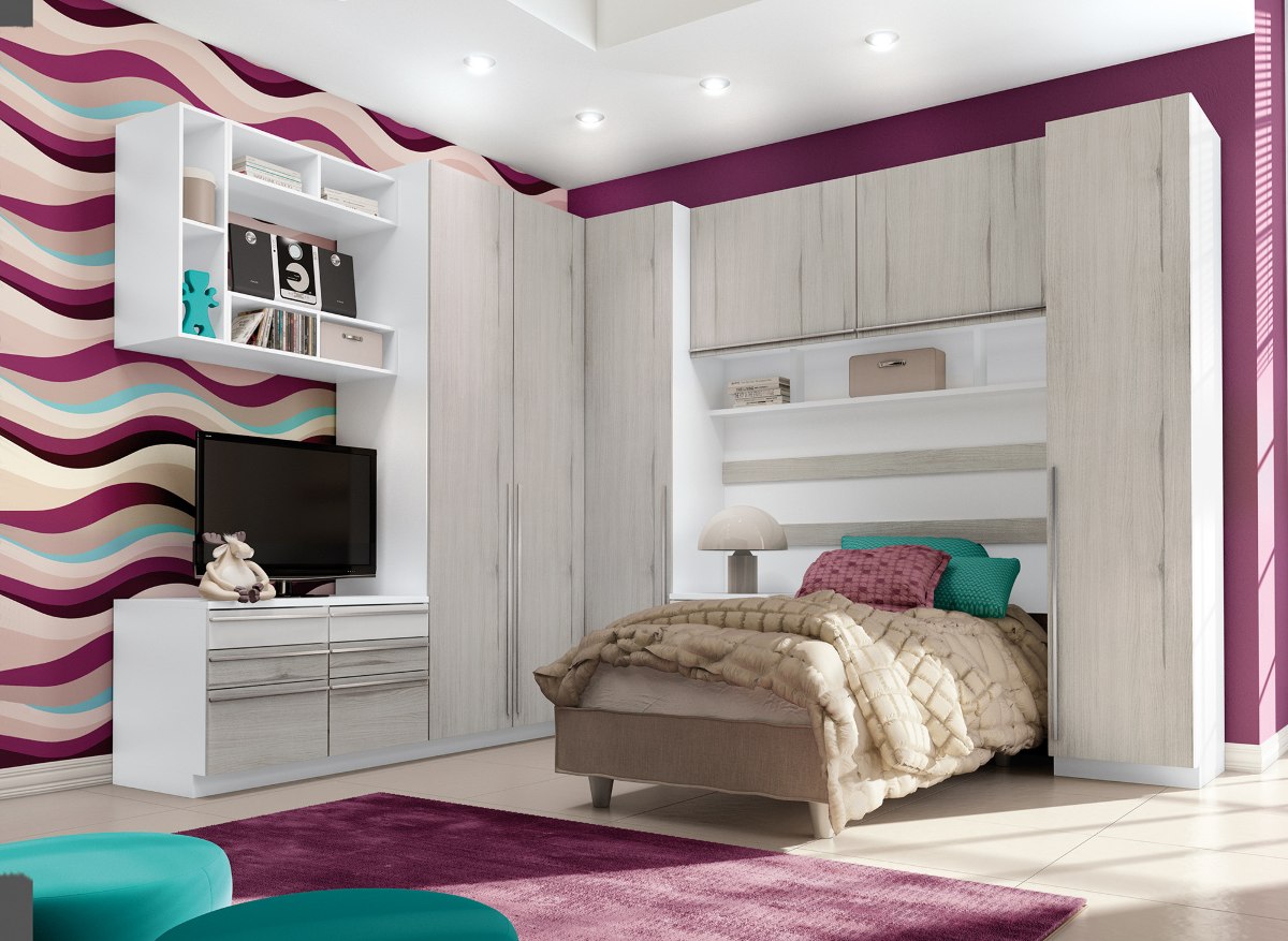 quarto de solteiro decorado