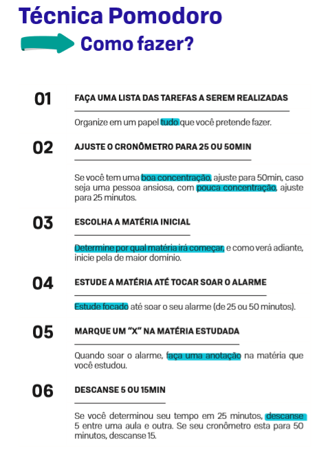 técnicas de estudo para concurso