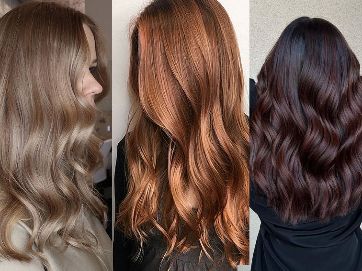 tendências de cores de cabelo