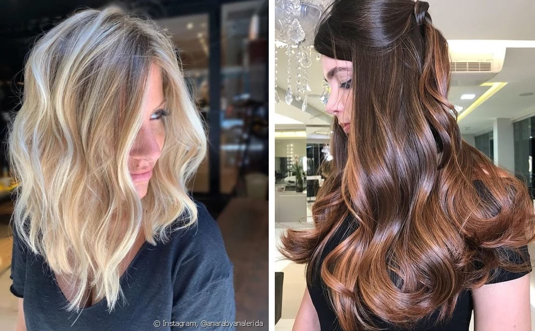 tendências de cores de cabelo