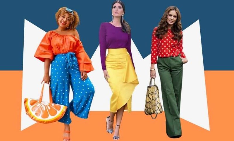 tendências de cores de roupa