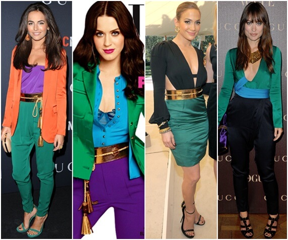 tendências de cores de roupa