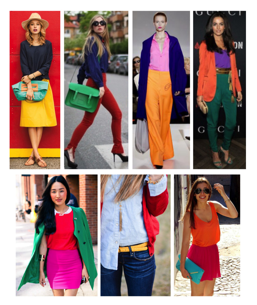 tendências de cores de roupa