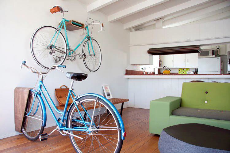 bicicleta na parede decoração