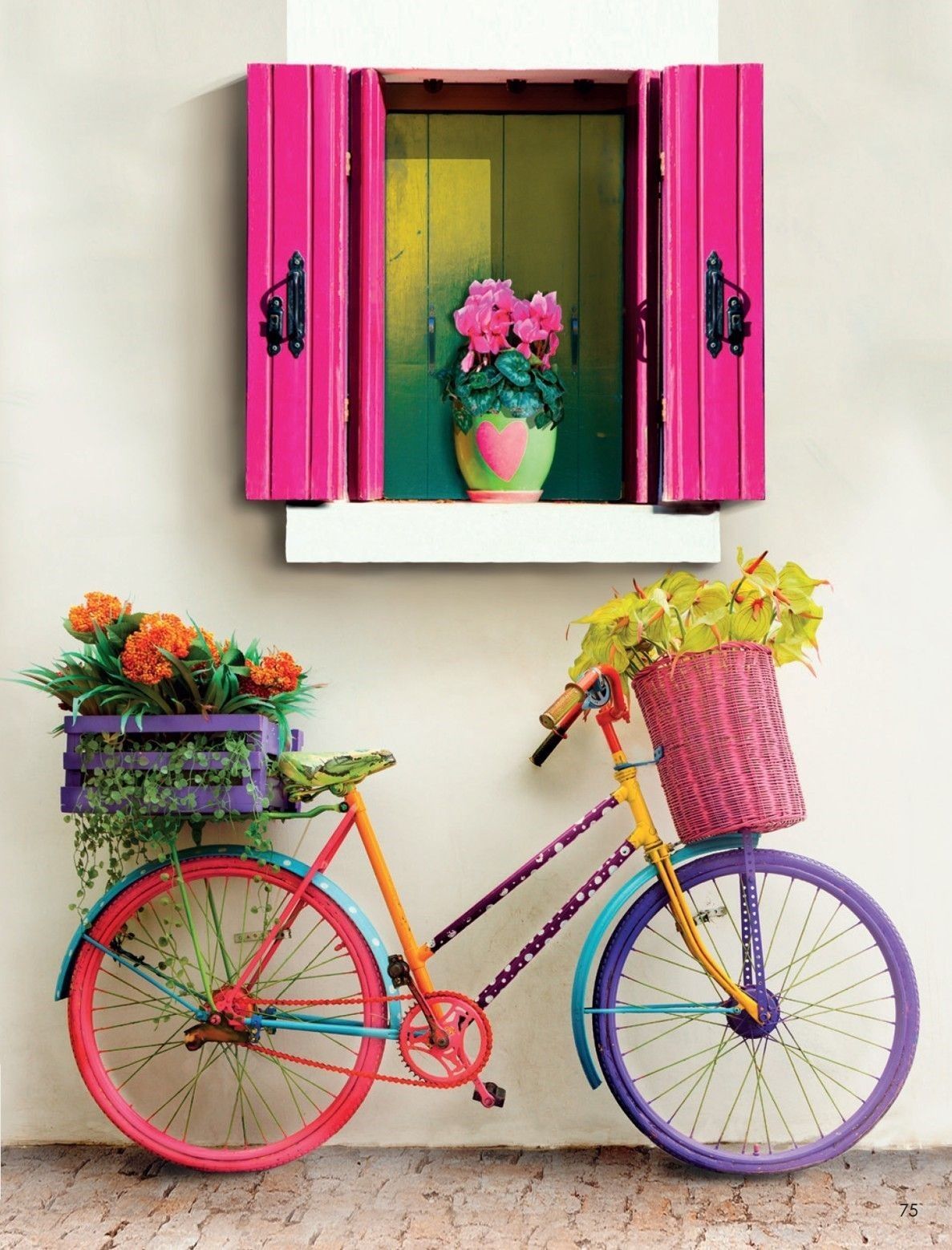 bicicleta floreira