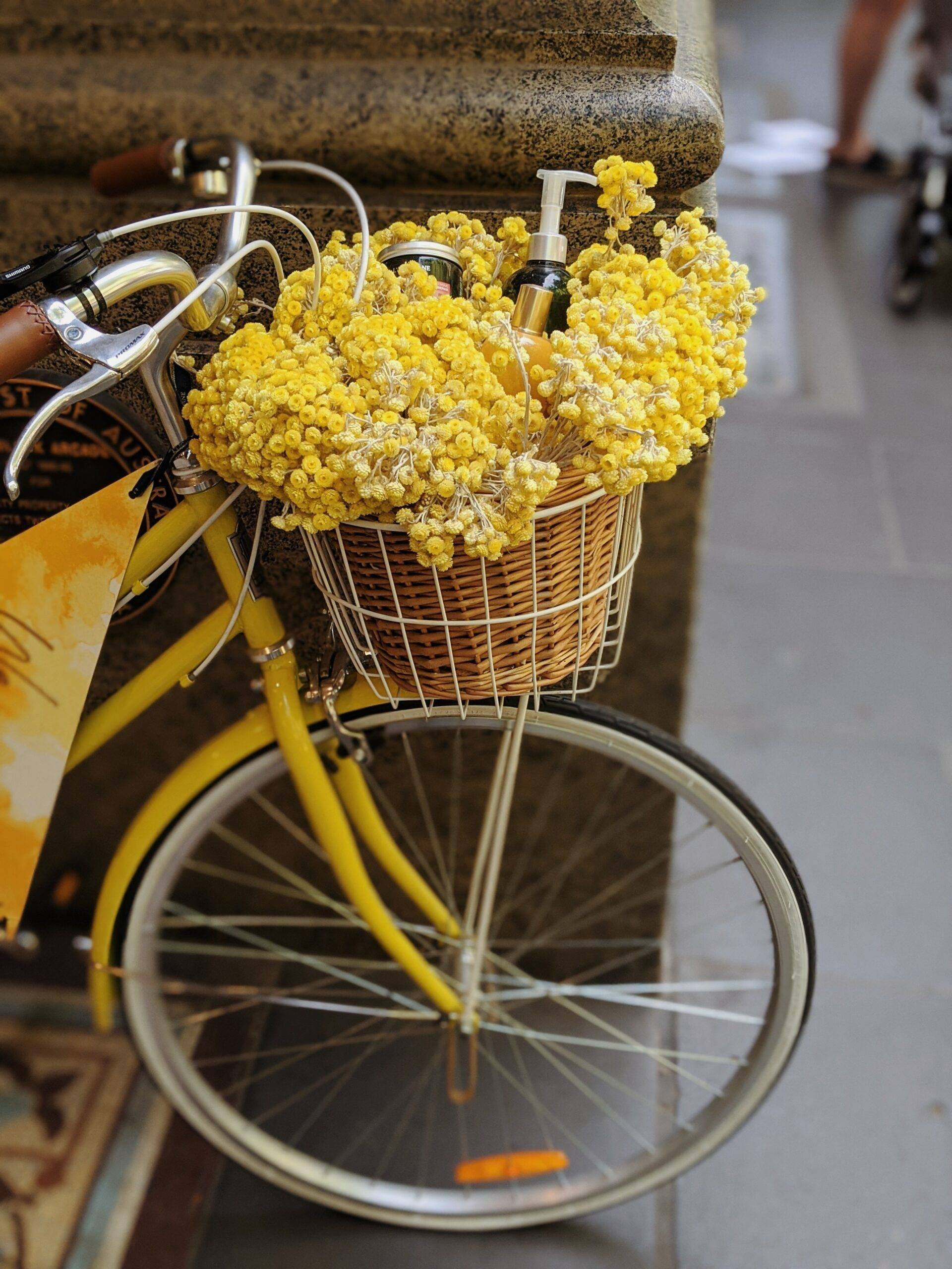 decoração industrial bicicleta