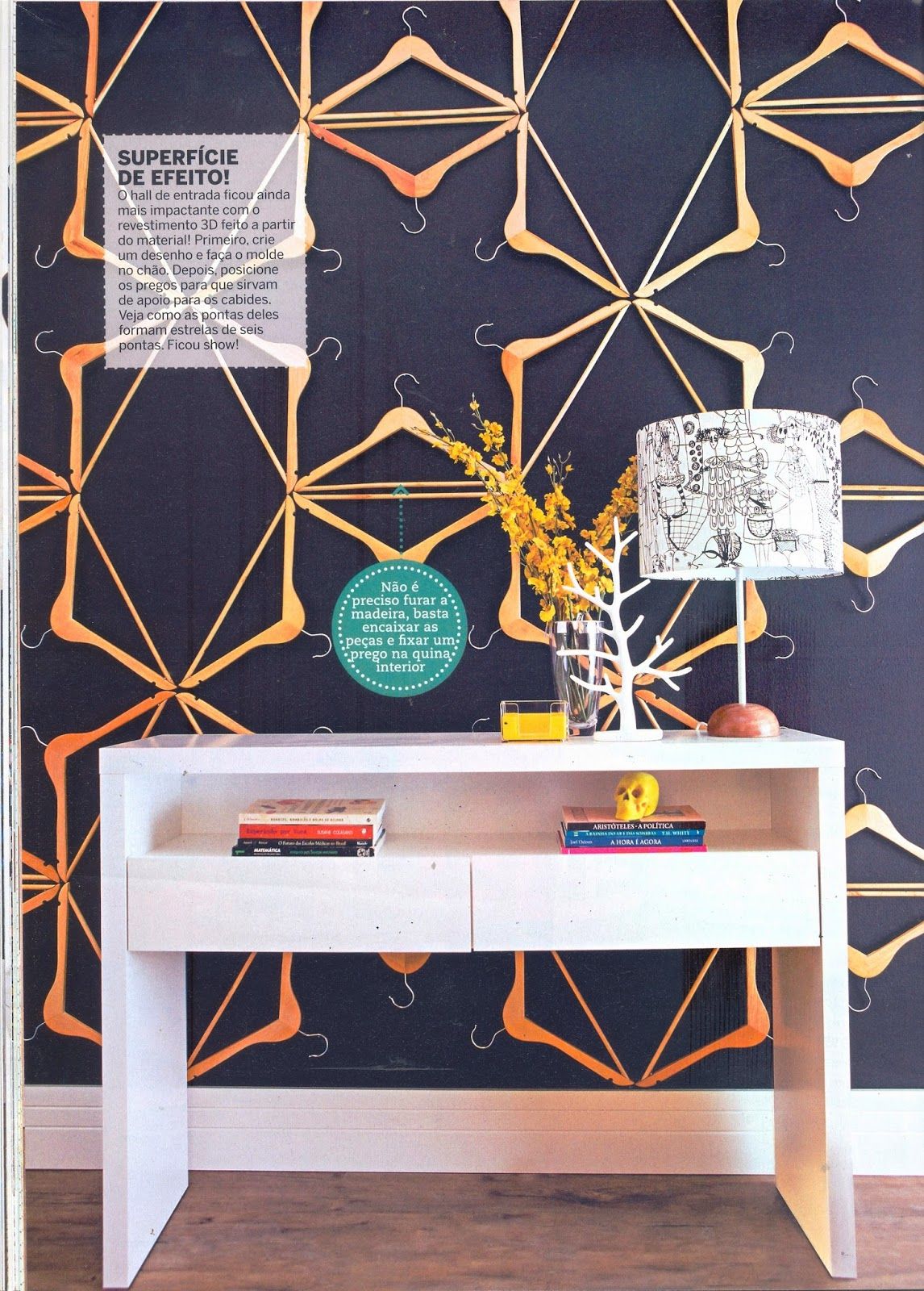 diy decoração com cabides