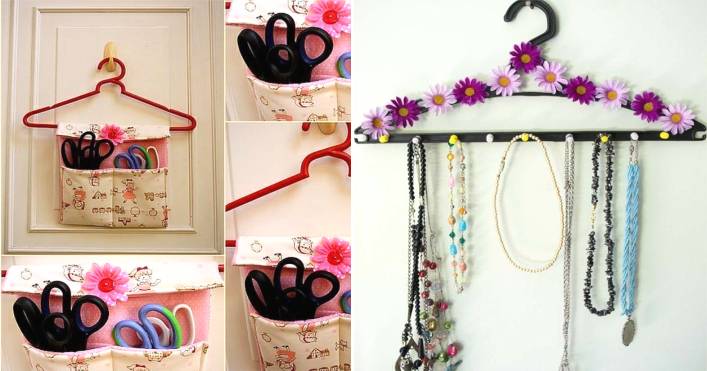 ideias baratas para decorar com cabides