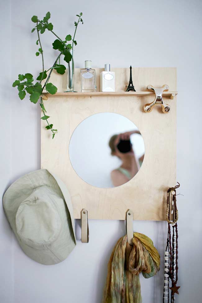 decoração sustentável com cabides