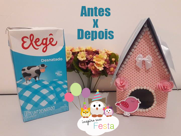 artesanato com caixa de leite