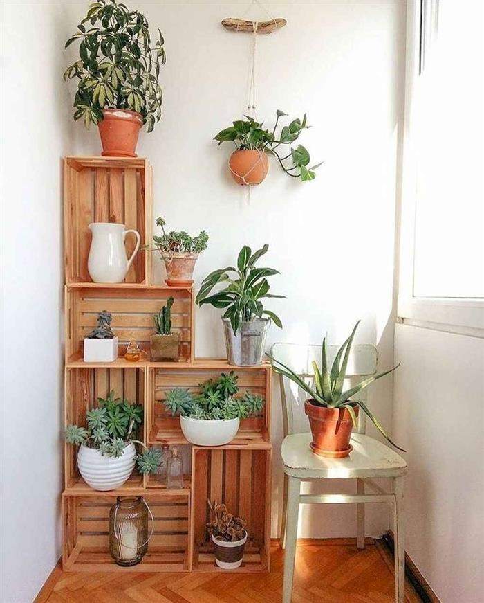 caixotes de feira decorados