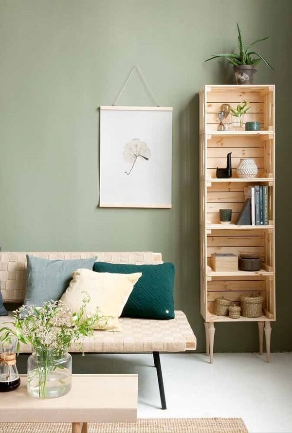 DIY decoração caixote feira
