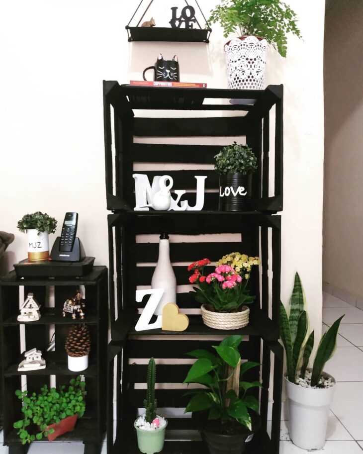 Decoração moderna caixote
