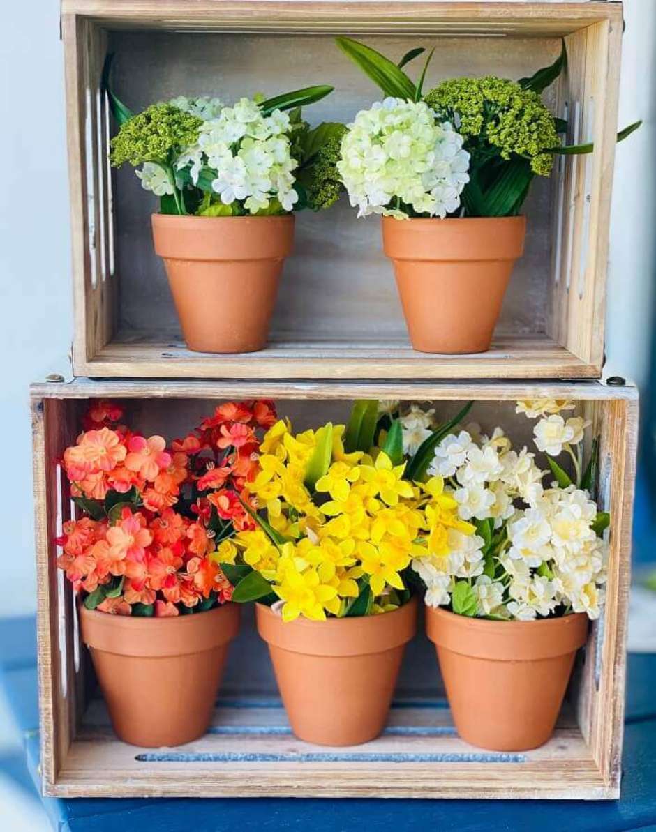 Como preparar caixote de feira para decorar