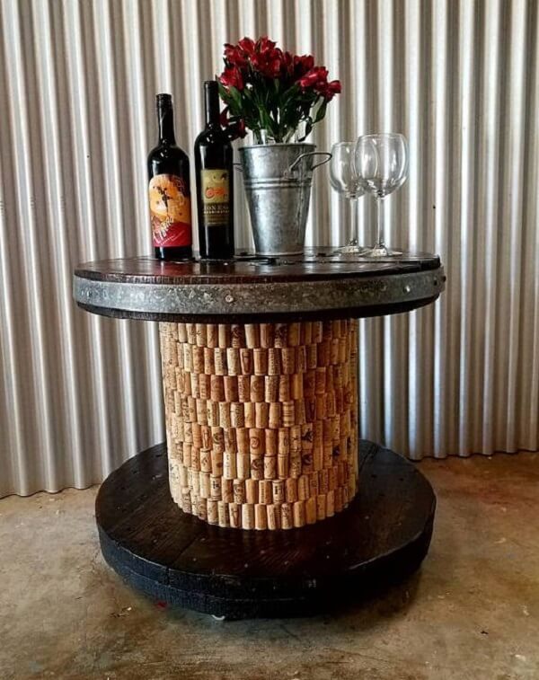 bobina de madeira para decoração