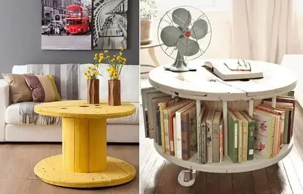 upcycling carretel de cabo