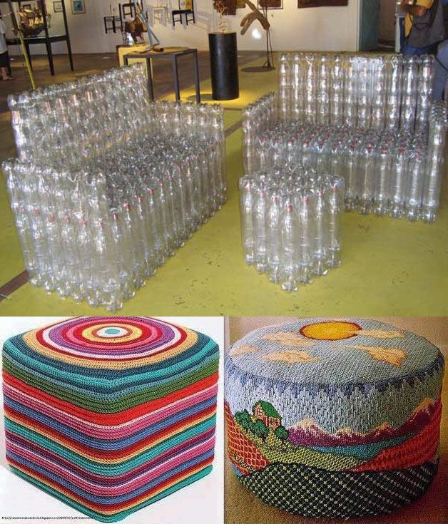 artesanato com plástico reciclado