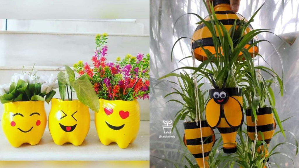reutilização de PET para decoração