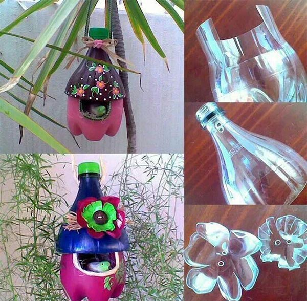 reutilização de PET para decoração