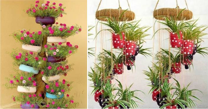 objetos decorativos com material reciclado