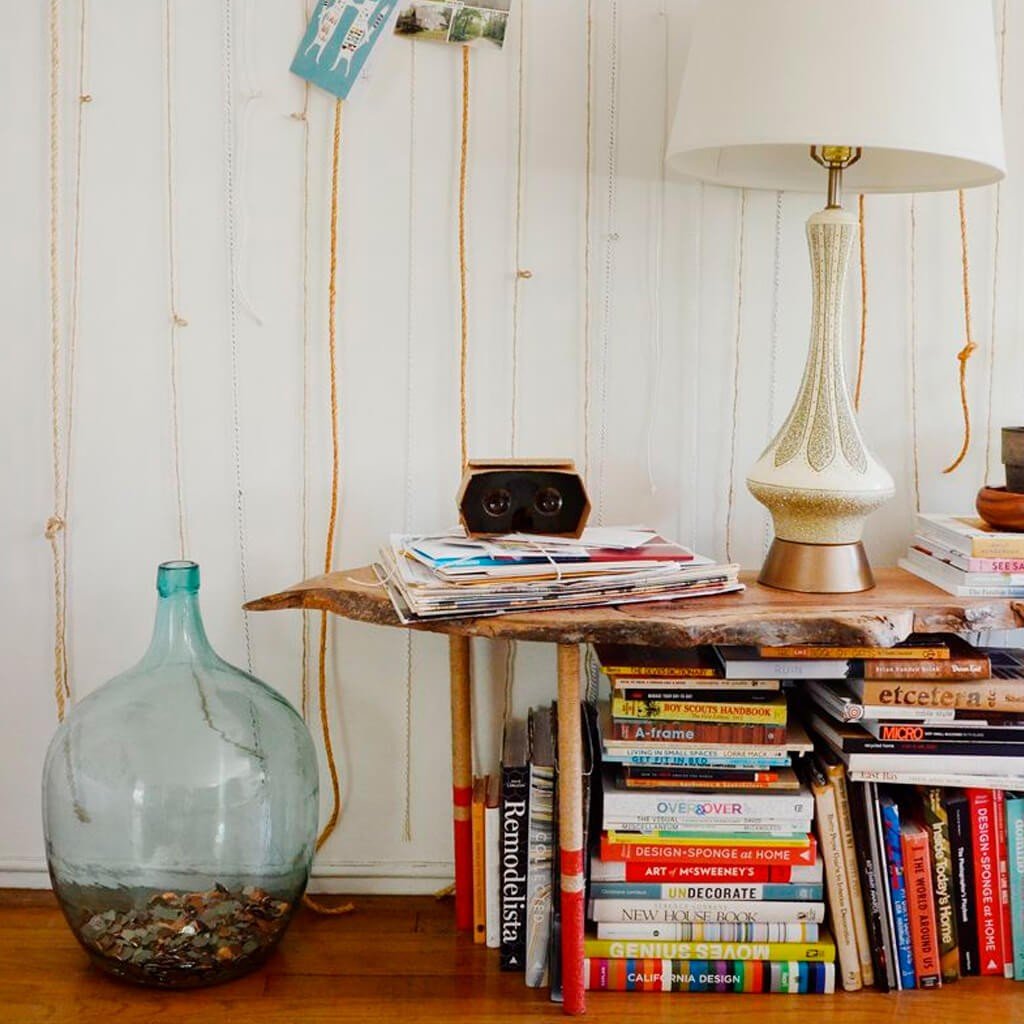 como usar livros na decoração