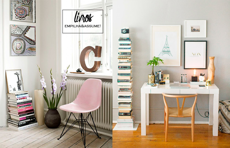 como usar livros na decoração