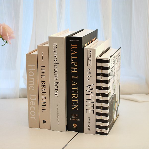 decoração sala com livros