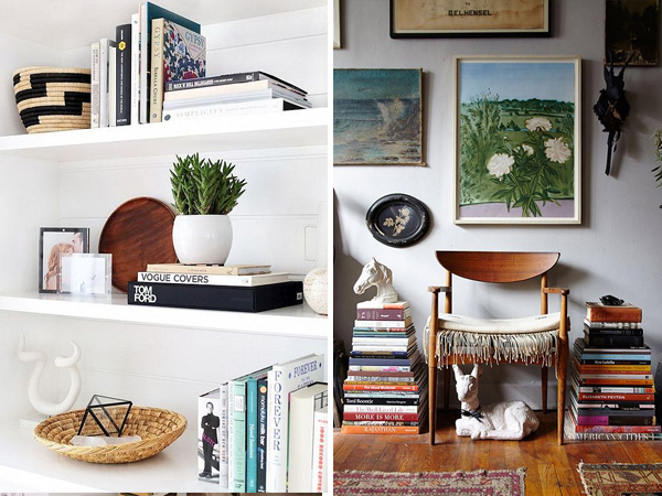 organizar livros decoração