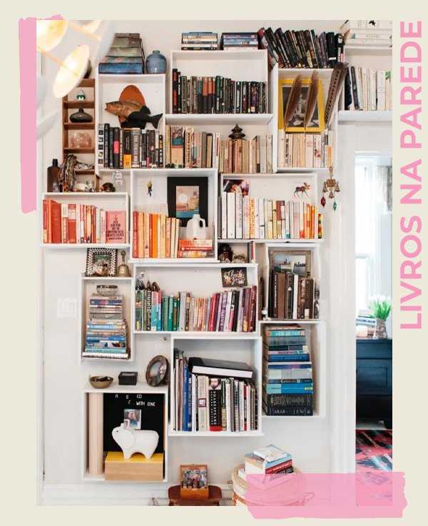 livros em pilhas decoração